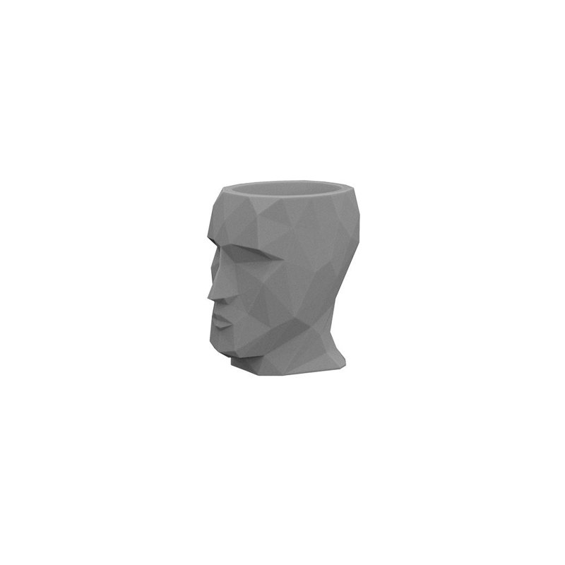 Jardinière Adan, H 16,5 po x l 11,75 po x P 16,25 po, Gris clair