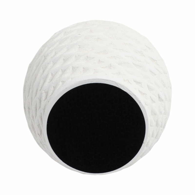 Sagebrook Home 13" Talland Small 3D Printed Porcelain Vase, Ivory, 13" H x 11" W x 11" D
