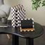 Boîte de rangement en simili cuir Cole et gris avec motifs géométriques multicolores-77001237