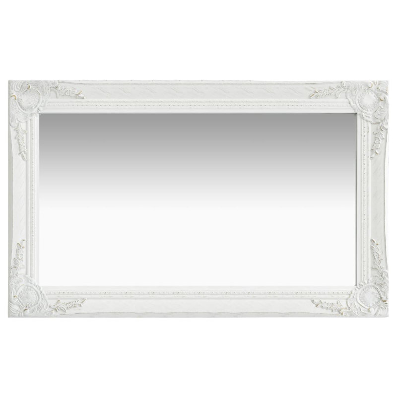 Ginter Rectangle Mirror, White, 50cm H x 80cm W