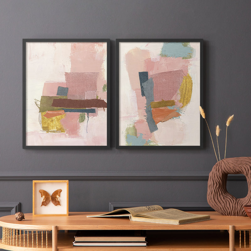«Patchwork I-Premium», reproduction encadrée prête à accrocher - aucun clou requis - aucun clou requis, H 11 po x l 18 po