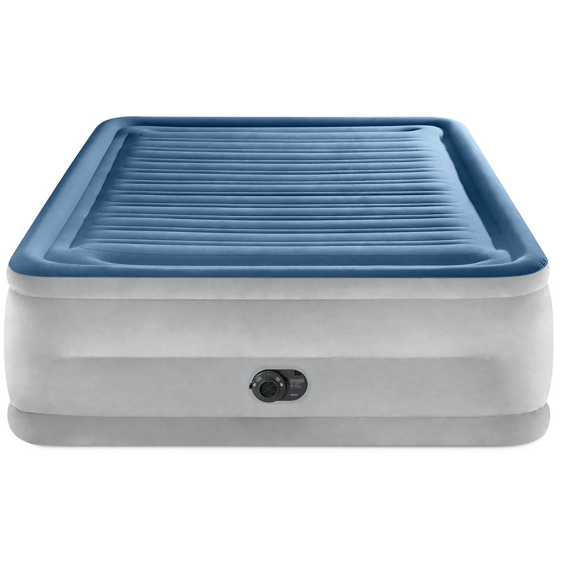 Intex: Matelas gonflable Dura-Beam Deluxe Comfort - pelucheux - 22 po - pompe électrique intégrée, capacité de 600 lb