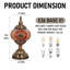 Lampe de table en verre Mosaic