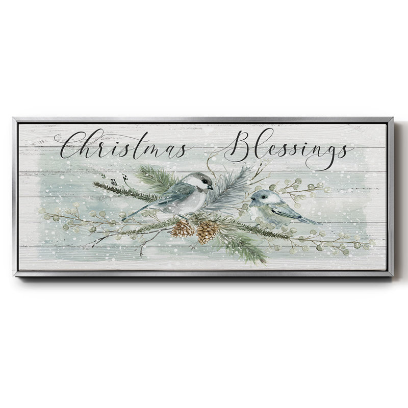 Christmas Blessings- Framed Canvas