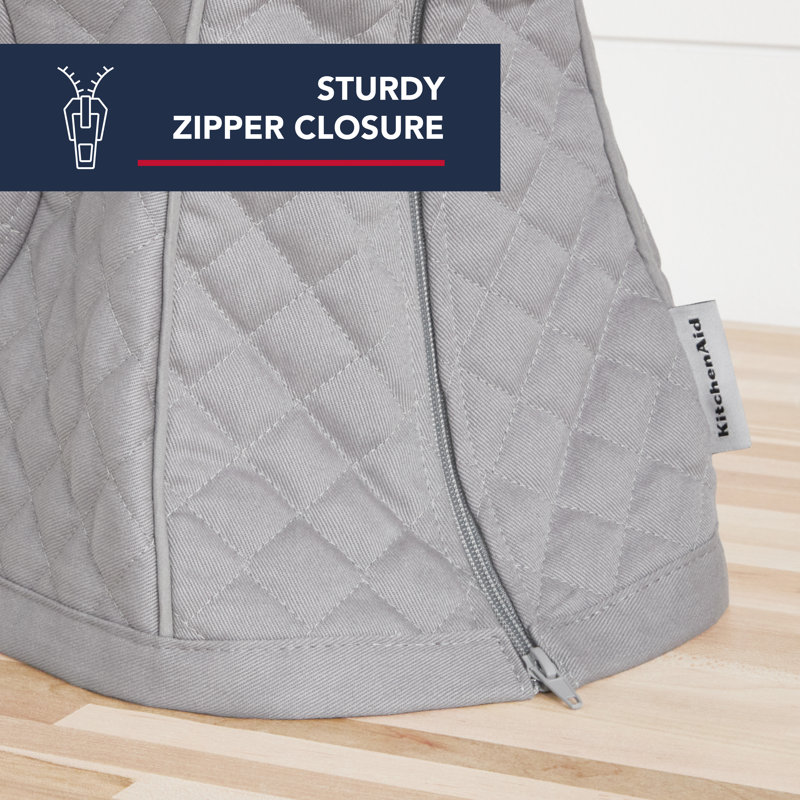 KitchenAid® Quilted Fitted Mixer Cover, Gray