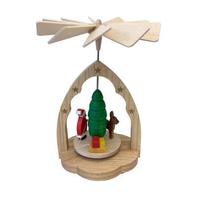 Mini pyramide de père noël en bois