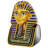 Golden Shroud Egyptian King Tut Bust