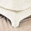 Chenille beige à trois places, deux repose-pieds mobiles, éponge à haute résilience, capitonnage exquis, configuration flexible, tissu d'usure, siège confortable avec base en bois de qualité, ergonomique,