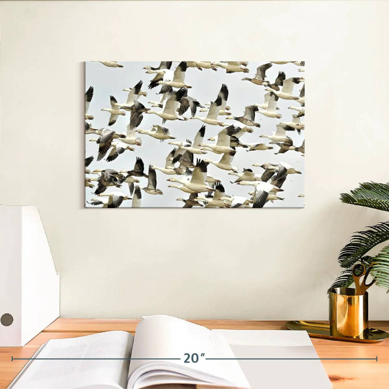 Crowle Flying Snow Geese, 8" H x 12" W