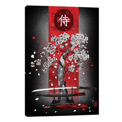 Samurai 1 Piece Wrapped Canvas Painting