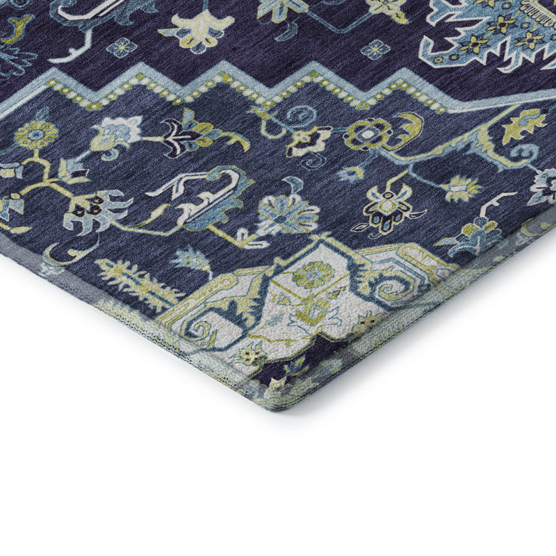 Premium Machine Washable Cossette AMF1036 Oriental Rug, Rectangle 5' x 7'6"