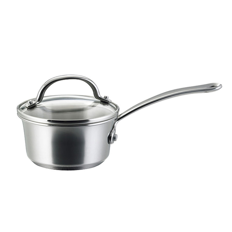 Millennium 10-Piece Stainless Steel Cookware Set with Glass Lids