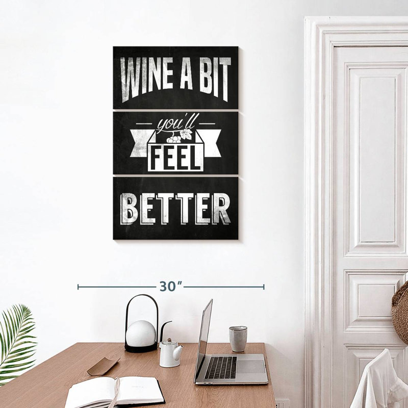 Kema Wine A Bit Sign, 32" H x 20" W