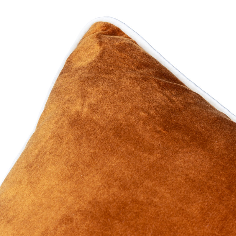 Meridian Square Cushion, Ginger/Ecru