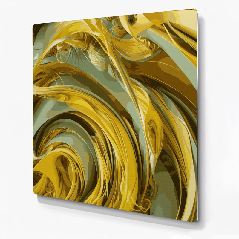«Biomorphic Abstraction 21», art mural en métal brun, 32" H x 32" W