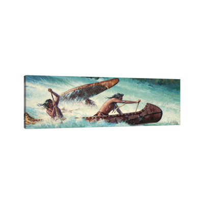 Wildwater Race by Joe Velazquez - Wrapped Canvas Panoramic Print
