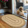 Damaj Braided Non-Shedding Premium Jute Brown/Cream Rug