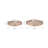 Kazimirs Maxwell Round Wood Trays - Natural Mango Wood & Aluminum, Set of 2 - 26" x 26" x 4"