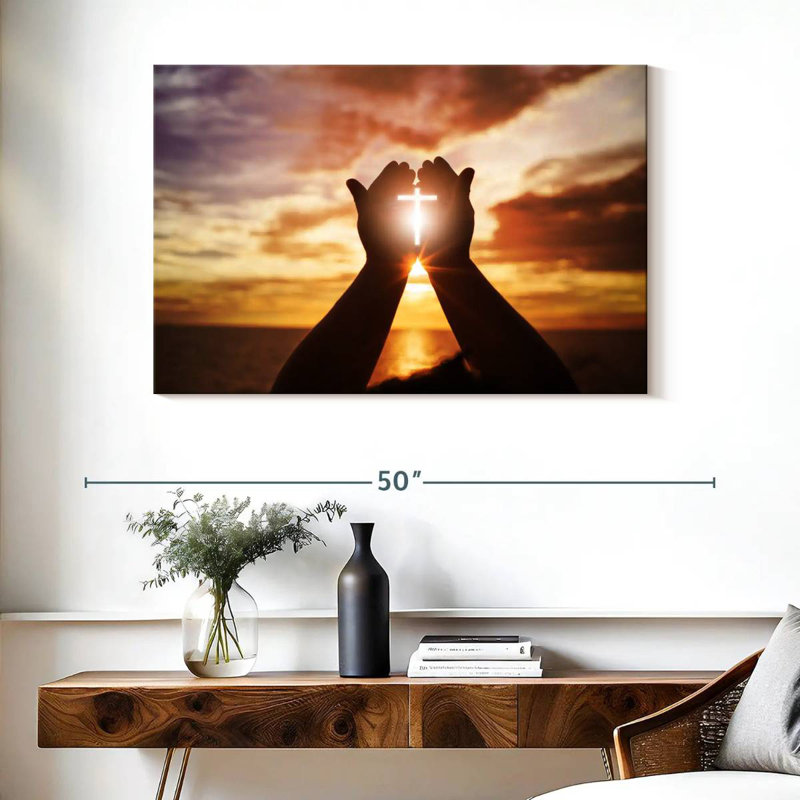 Adella Sunlight Over Cross, 26" H x 39" W
