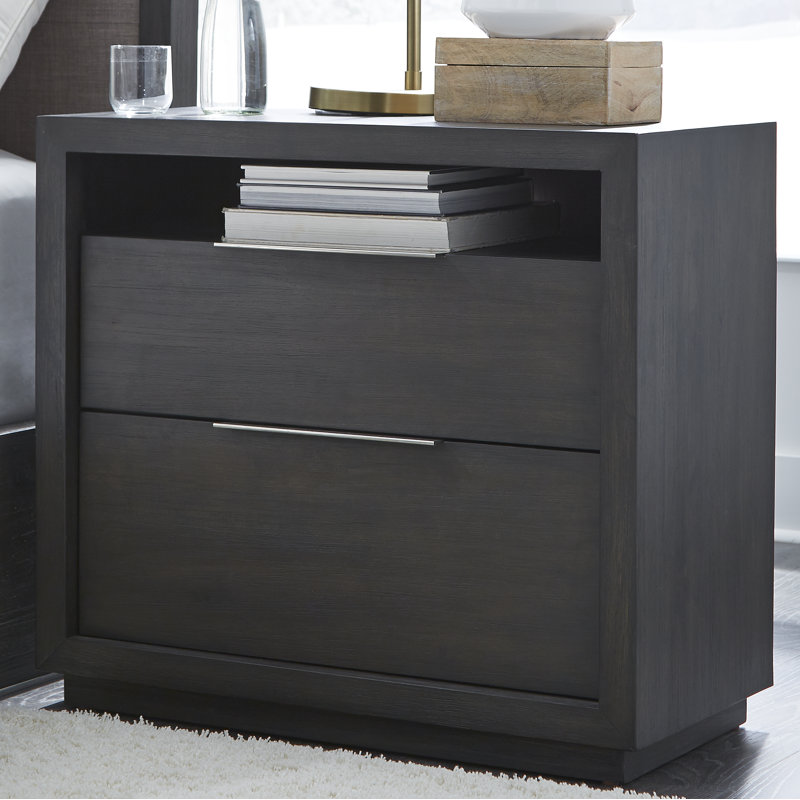 81.28cm W Solid Wood Bedside Table