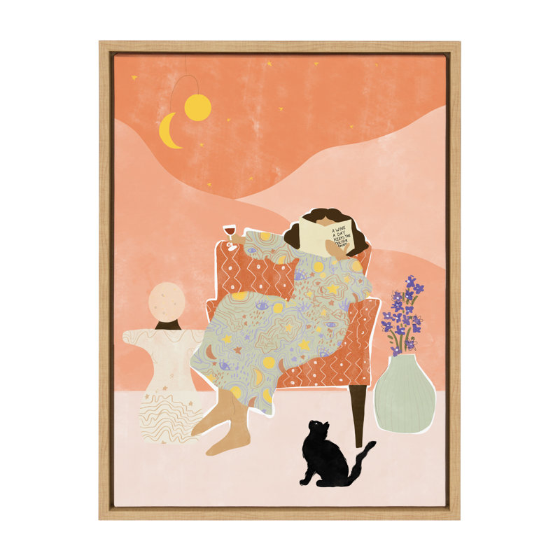 «A Wine a Day Keeps the Doctor Away» par Alja Horvat, reproduction d'art sur toile encadrée