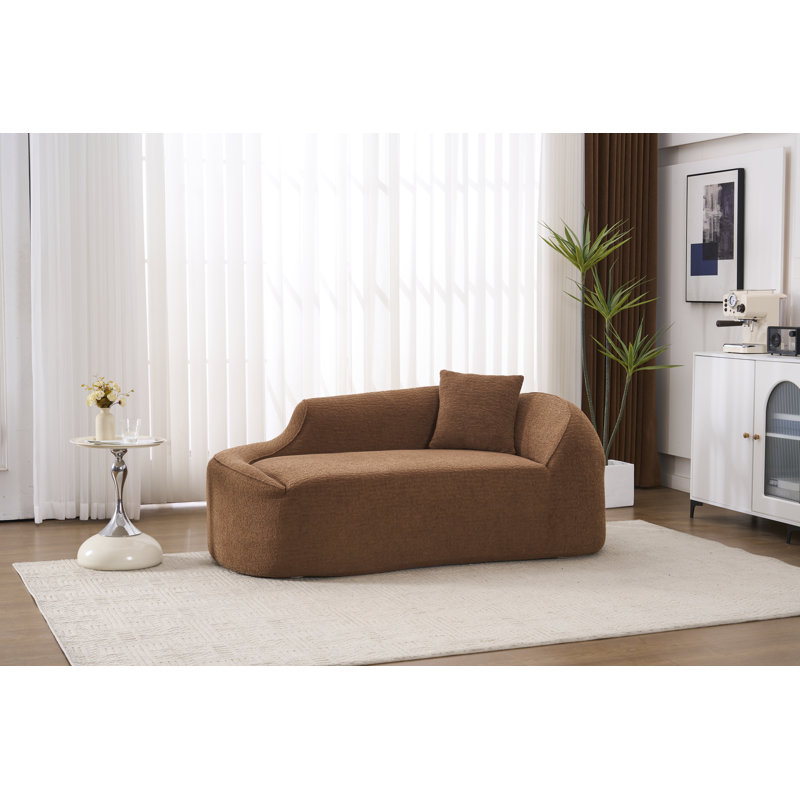 Méridienne courbée Compression, Caramel