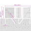 50cm H x 2500cm W Metal Fencing Kits