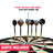MD Sports 18-in Sisal Dartboard with Staple-Free Bullseye and Steel Tip Dart Set
