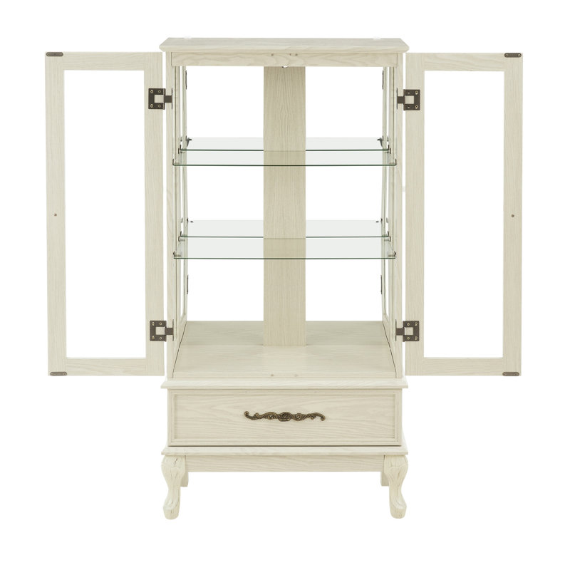 Armoire vitrée avec porte vitrée Curio