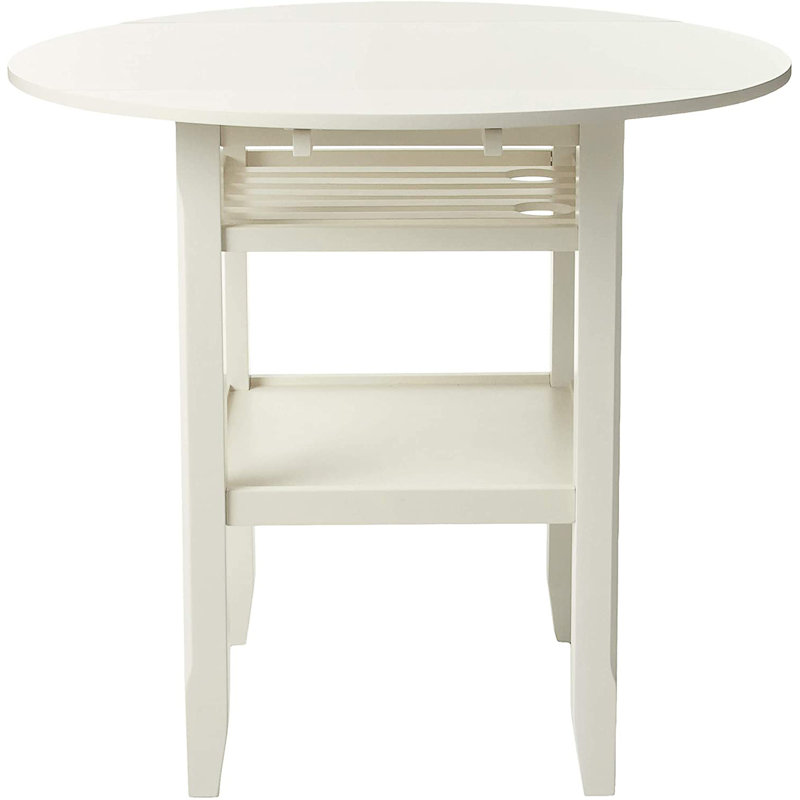 Skiatook Drop Leaf Dining Table, 36", Cream