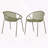 Stackable Patio Dining Chair Breathable PP Material