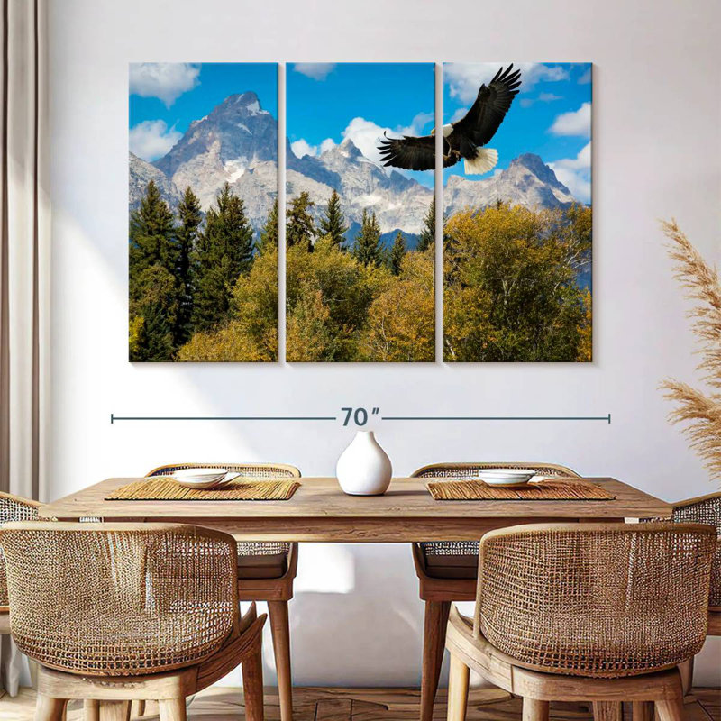 Brampt Grand Teton Eagle, 42" H x 65" W