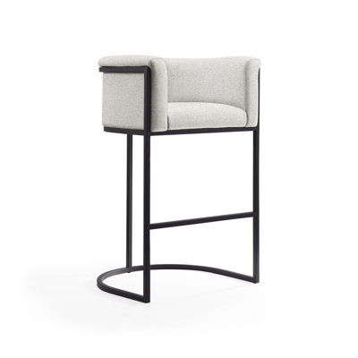 Jachob Upholstered Counter Stool with Metal Frame