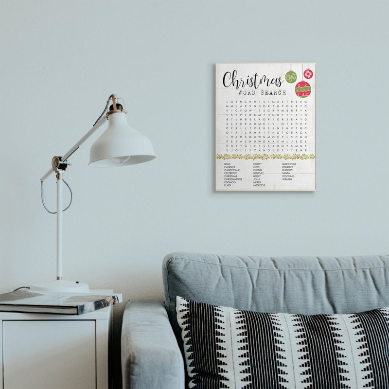 «Christmas Christmas Word Holiday Holiday Text Design» par Melissa Averinos - impression d'art graphique, H 19 po x l 13 po