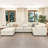 127" U-Shaped Sectional-299217668
