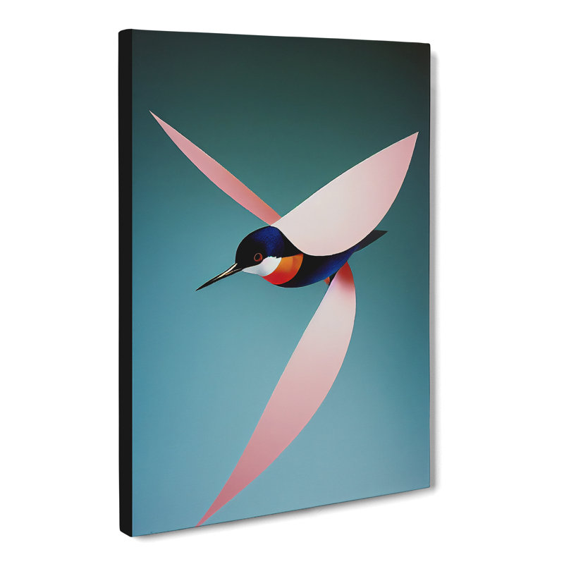 Brewen Swallow Bird Abstract - Wrapped Canvas, 50cm H x 35cm W