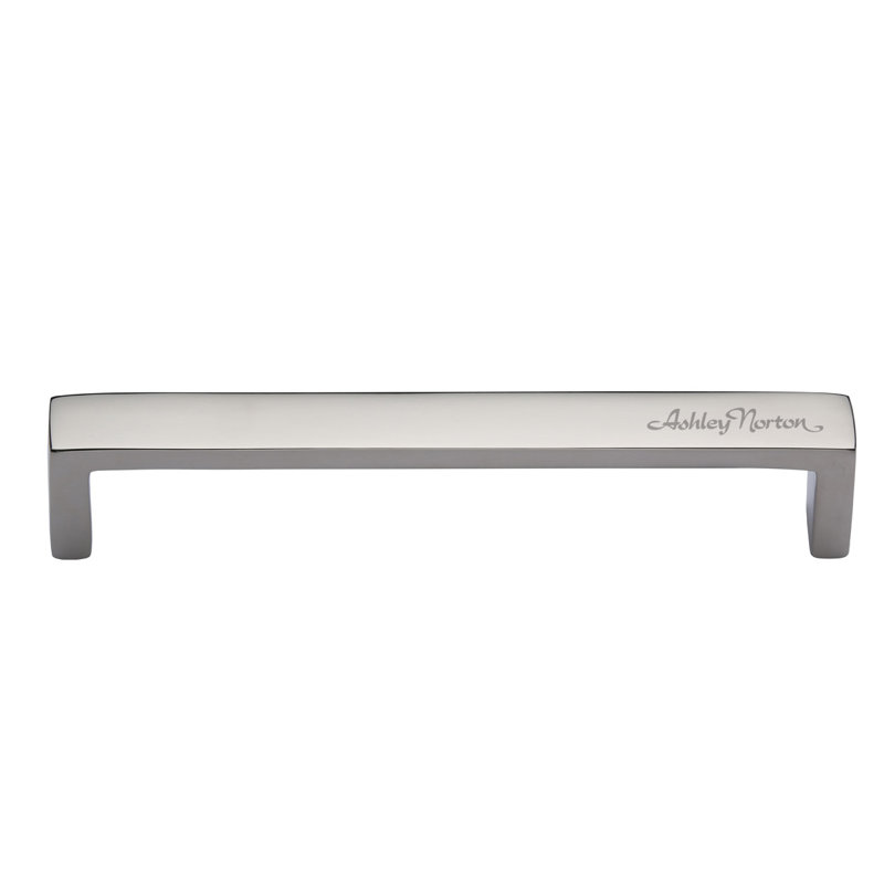 Large poignée d'armoire moderne, Nickel poli, 6"