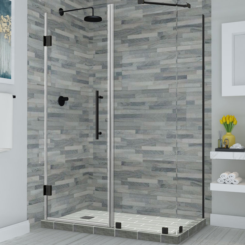 Bromley Frameless 30.38" x 72" Rectangle Hinged Shower Enclosure
