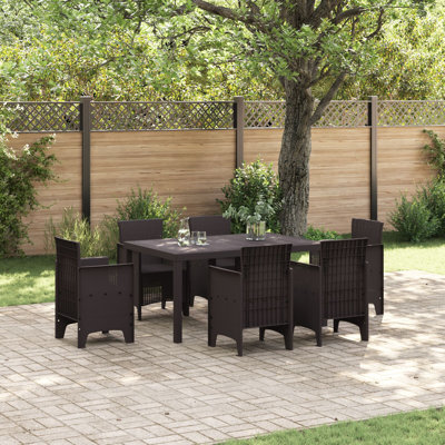 Garden Table Poly Rattan