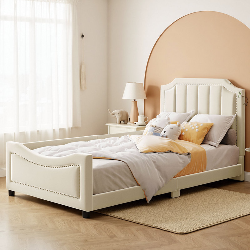 Lit de jour rembourré Classic, Beige