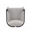 Tabouret de comptoir d'extérieur en aluminium, chaise de bar, structure noire avec coussin gris, ensemble de 4-648867438