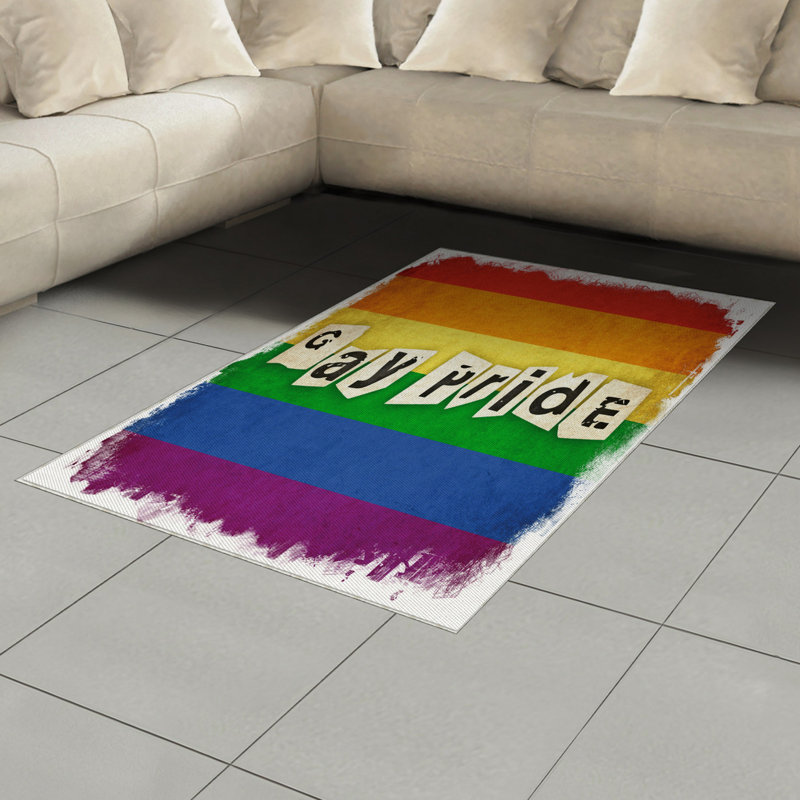 Tapis décoratif Pride, Rectangle— 4 pi x 5 pi 8 po
