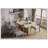 DFW Folding Dining Table, Versatile Dinner Table With 2 Wheels And 2 Storage Racks, Space-Saving Design,