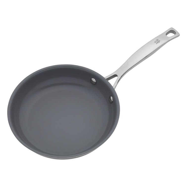 HENCKELS Clad H3 2-pc Induction Ceramic Nonstick Frying Pan Set, 10-inch  Fry Pan and 12-inch Fry Pan, Stainless Steel, Durable and Easy to clean