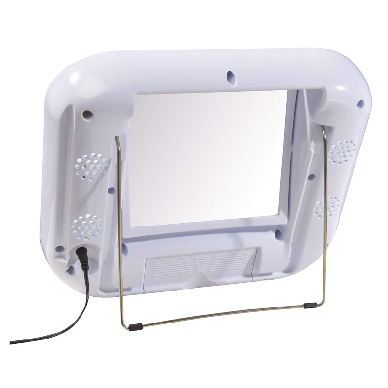 Miroir de maquillage lumineux de table avec éclairage, à brancher ou à piles