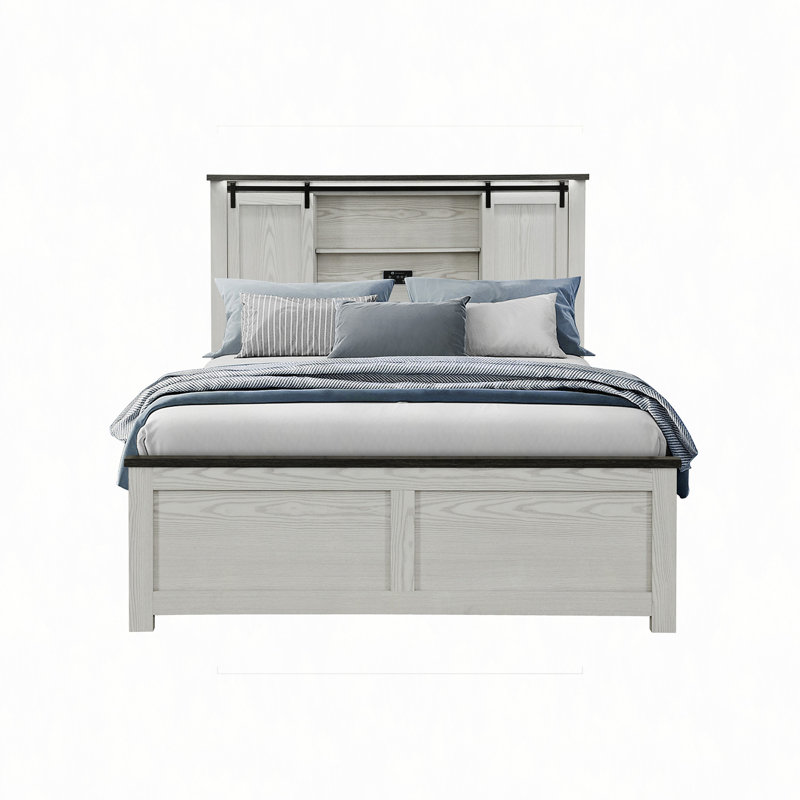 Grand lit beige Avery, Grand lit