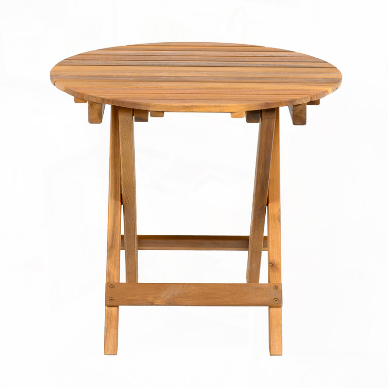 Table d'appoint en bois pour l'extérieur et l'intérieur