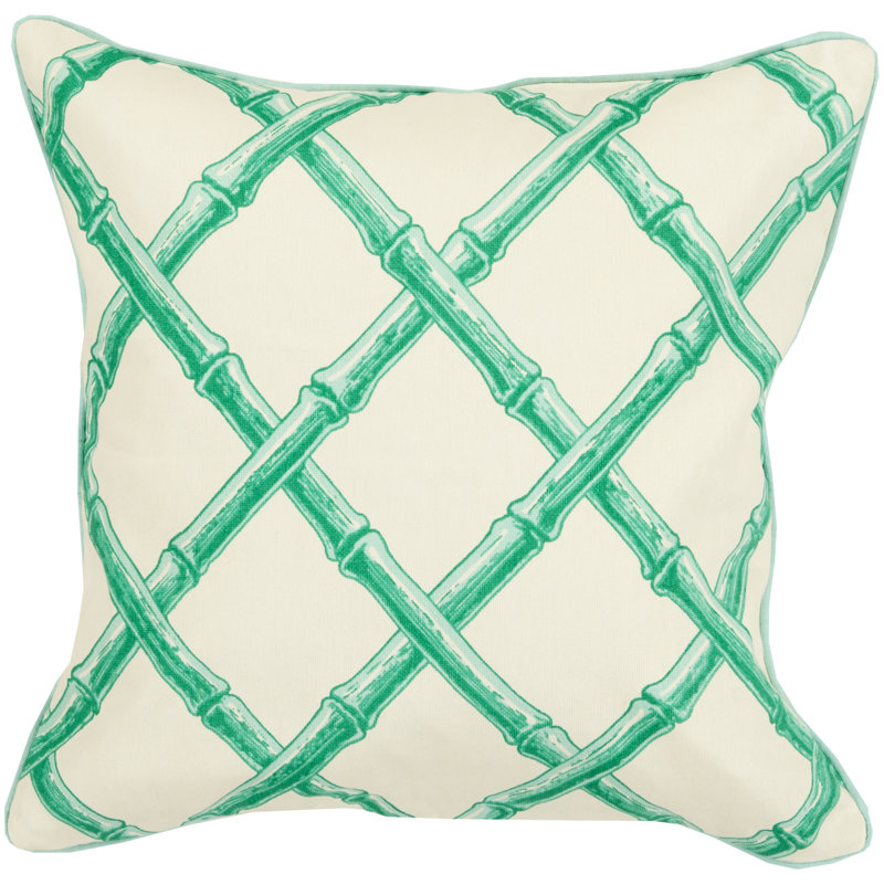 Coussin décoratif en coton, Turquoise, Pillow Cover Only - No Insert