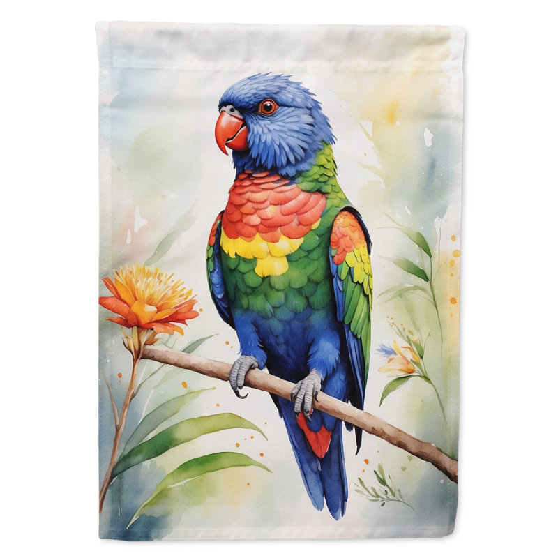 Drapeau de jardin, Loriquet arc-en-ciel
