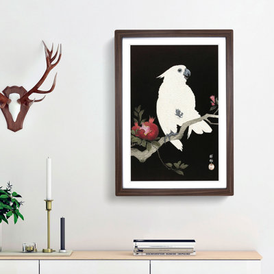 Cockatoo and Pomegranate by Ohara Koson - Picture Frame Painting Print
